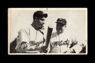 1936 Goudey Wide Pen R314 Joe DiMaggio Joe McCarthy