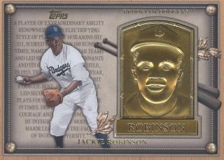 2012 Topps Update Jackie Robinson Commemorative Gold Hall Of Fame