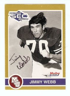 Jimmy Webb Mississippi State Auto Card 49ers Chargers