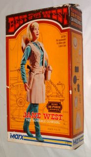 1960s Marx Best of The West Jane West Near Mint in The Box