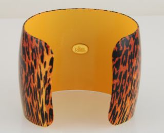 Joan Rivers Walk on The Wild Side Leopard Print Designer Cuff Bracelet