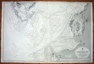 Morecambe Bay Fleetwood Barrow Lancaster Antique Admiralty Sea Chart