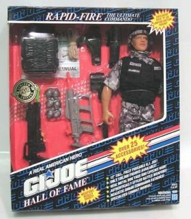 93 Hall Fame G I Joe Rapid Fire 12 Doll MISB 
