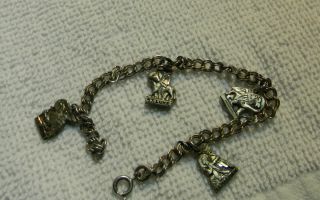  Silver Creed Religious Charm Bracelet St Matthew Luke Mark John