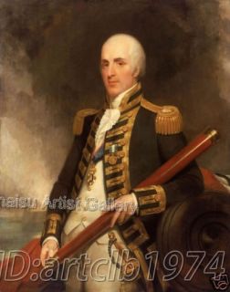  High quality Portrait Oil Painting Admiral Sir Alexander John Ball