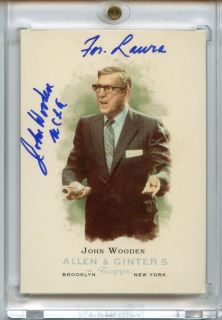 John Wooden 2006 Topps Allen and Ginter Auto Autograph GUARANTEED