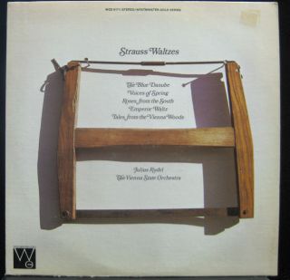 Julius Rudel Johann Strauss Waltzes LP Mint WGS 8171 Vinyl 1971 Record