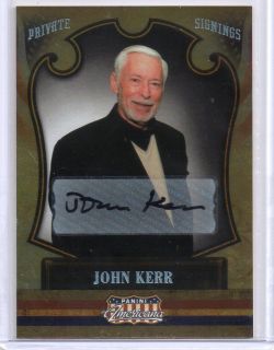John Kerr 2011 Americana Autograph Auto 49 Private Signing Tea