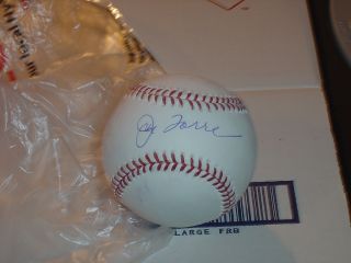 Joe Torre New York NY Yankees Mets Signed Autographed Baseball Auto