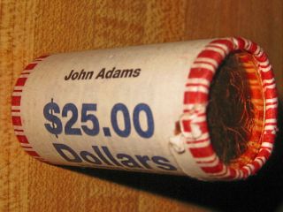 2007 President John Adams Gold Dollar Coin UNC Roll
