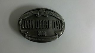 John Deere Day 2002 Look Forward New Approaches Belt Buckle