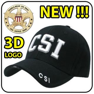 New CSI Cap Crime Scene Investigation Police C s I Hat