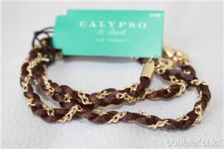 Calypso St Barth for Target Wrap Chain Bracelet Brown