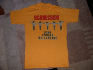 John Cougar Mellencamp Vintage T Shirt Scarecrow RARE 1988