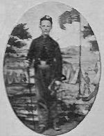 Civil War Stencil John Cook Medal of Honor 1847 Bugler