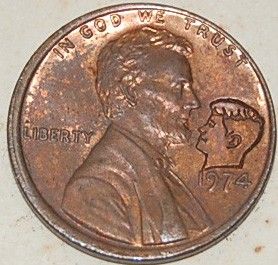 1974 Abraham Lincoln   John F Kennedy Penny   Cent with Special FACTs