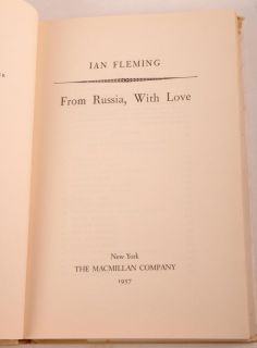  Personally Owned Book From Russia Ian Fleming 1st Ed Christies NY