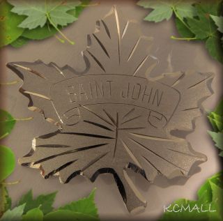 St Saint John Maple Leaf Sterling Silver Pin Bond Boyd
