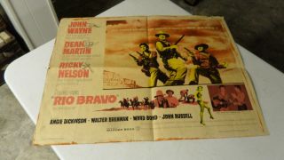 John Wayne Movie Poster Rio Bravo Dean Martin Angie Dickinson