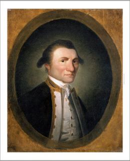John Webber "Portrait of Captain James Cook" on Canvas  