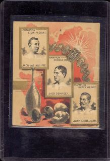 RARE Old Judge Goodwin Boxing Made Easy Booklet Album Cigarettes John L Sullivan  