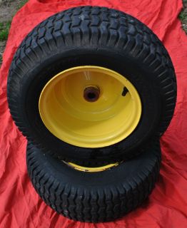 John Deere L120 Front Tires Wheels Rims 16x6 50 8 Carlisle Turf Saver  