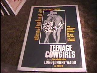 Teenage Cowgirls "B" '73 Movie Poster Early John Holmes  