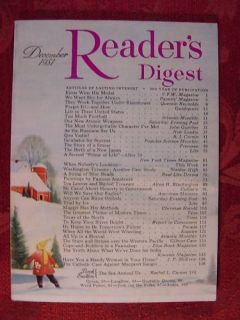 Reader's Digest December 1951 John Gunther A J Cronin  