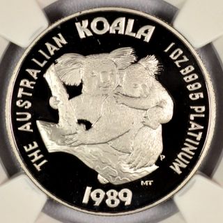 1989 P $100 1 oz Platinum Australian Koala NGC PF70 UC SKU27380  
