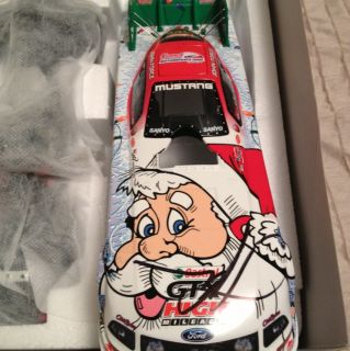John Force 2008 Norwalk Night Under Fire Mustang Funny Car Autographed  