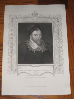 John 1st Lord of Maitland Thirlestane 1850 Old Portrait  
