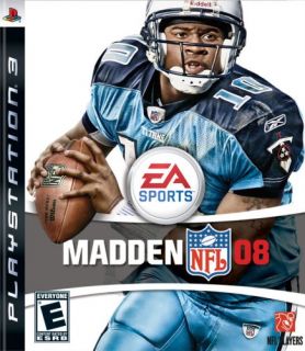 New John Madden NFL 08 ea Sports PS3 PS 3 Sony Playstat  