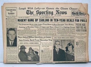 Feb 18 1943 Sporting News Lefty Gomez John McGraw  