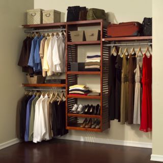 John Louis Home Deluxe Closet System Red Mahogany  