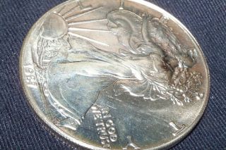 United States Silver Dollar 1987 Bullion Adolph A Weinman obv John Mercanti Rev  