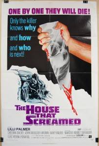 1971 THE HOUSE THAT SCREAMED Original 27x41 Movie Poster LILLI PALMER HORROR  