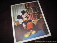 1960s Walt Disney Fan Card 5x7 Mickey Mouse 25th Birthday Portrait John Hench  
