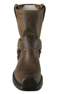 Frye Womens Boots 8R Harness Dark Brown Leather 77455 Sz 8 5 M  