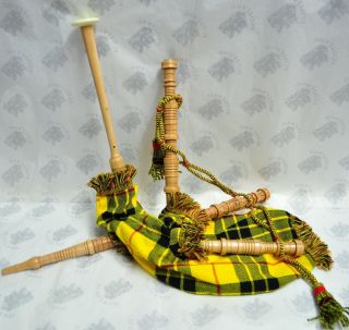 Great Gift Children Junior Playable Scottish Bagpipes MacLeod Tartan  