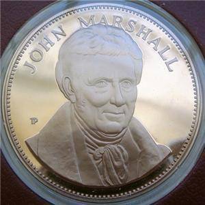 John Marshall Justice Beautiful Bronze Proof Medal  
