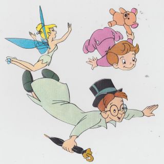 5" Disney Peter Pan Michael John Wall Border Set Prepasted Character Cut Out  