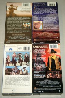John Wayne 4 VHS Movie Set Cowboys Searchers Cahill Sons of Katie Elder  