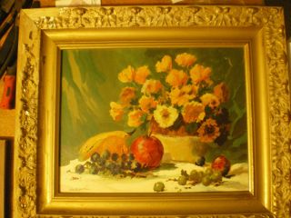 JOHN CONNER oil painting CALIFORNIA listed artist original floral 14  