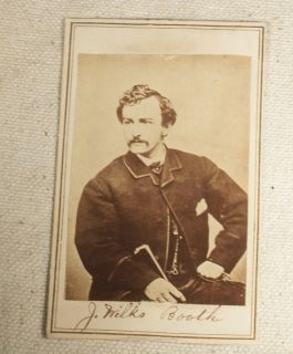 John Wilkes Booth T Lilienthal New Orleans Abraham Lincoln CDV Photograph  