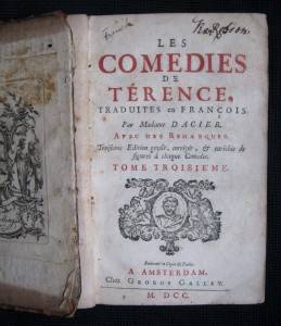 Plays Comedies of Terence 1700 Early RARE VA Historical Provenance Pocahontas  