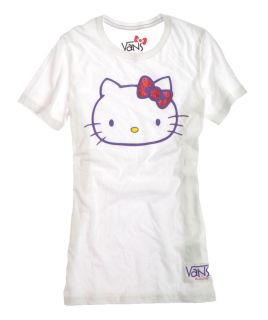 Vans "G Hello Kitty Passio" Womens Crew Neck Tee T Shirt Style VN 0QXW6V5  