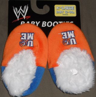 WWE John Cena Baby Booties Slippers Shoes 12 24 Months  