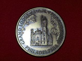 Grand Lodge F A M PA John L McCain Bicentennial 1976 Masonic Medal Coin  