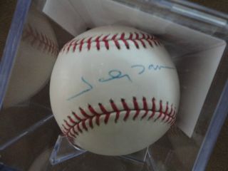 Autographed Baseball Johnny David Damon  