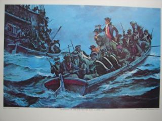 Marine Charles Waterhouse" Whitehaven RAID 1778" Art  